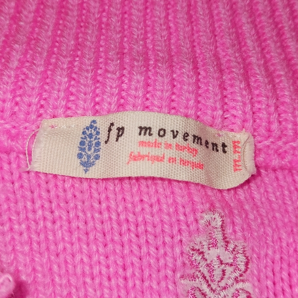 Free People Pink Snowfall Set Women's Size Medium NWOT - Picture 8 of 8